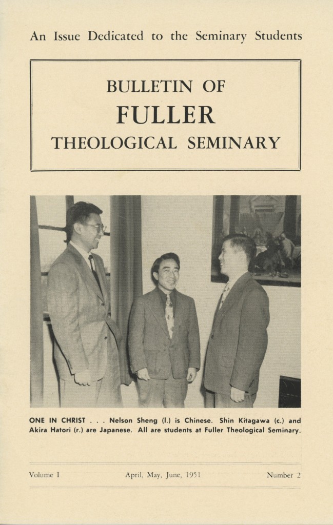 Chinese and Japanese Fuller Seminary students in a photo from 1951