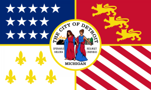 Flag of the city of Detroit