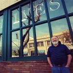 Fuller Seminary alum John Wipf in front of the former location of Archives Bookshop