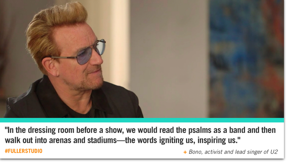 Bono reflects on the Psalms