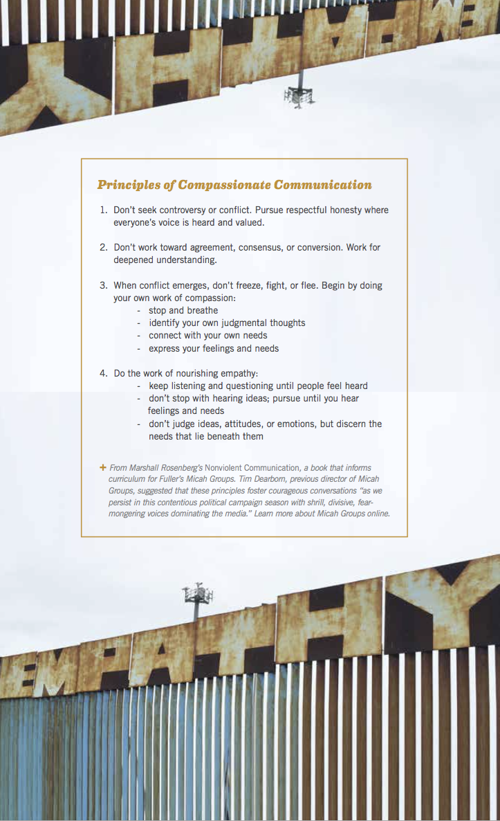 Principles of Compassionate Communication (with Empathy Wall)