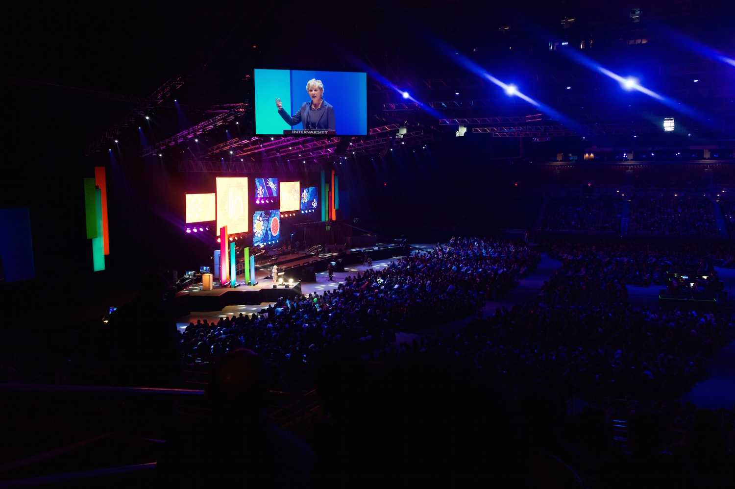 Evelyne Reisacher preaching at Urbana 2015