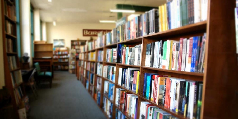 Books on a bookshelf