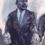 Illustration of Dr. Martin Luther King Jr. by Denise Louise Klitsie for FULLER magazine