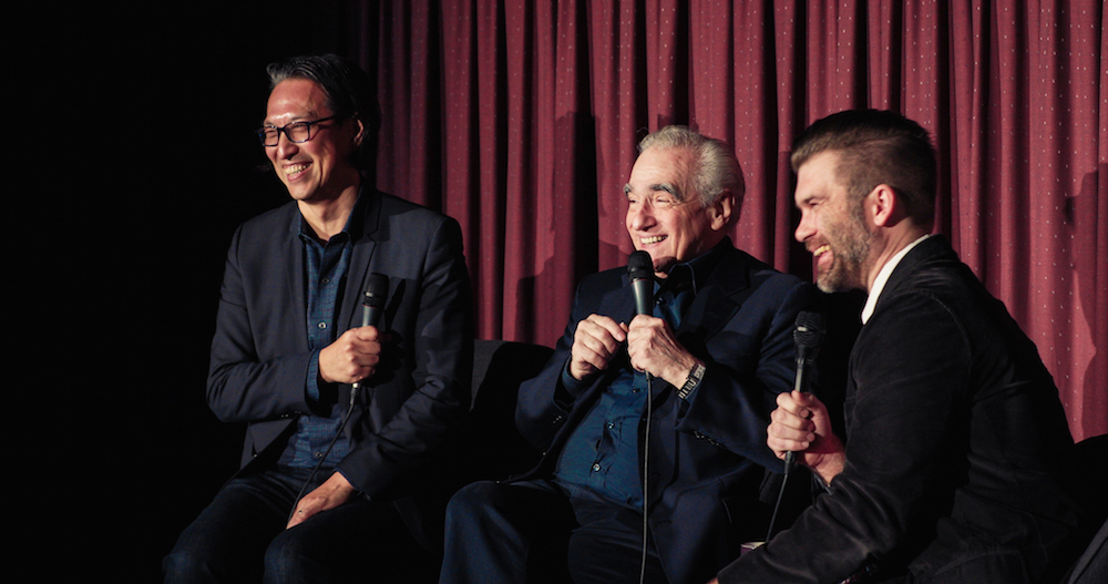 Martin Scorsese with Kutter Callaway and Mako Fujimura