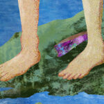 illustration of feet on shore