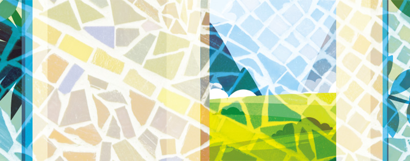 stained glass illustration