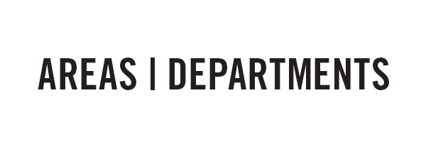 Areas, Departments