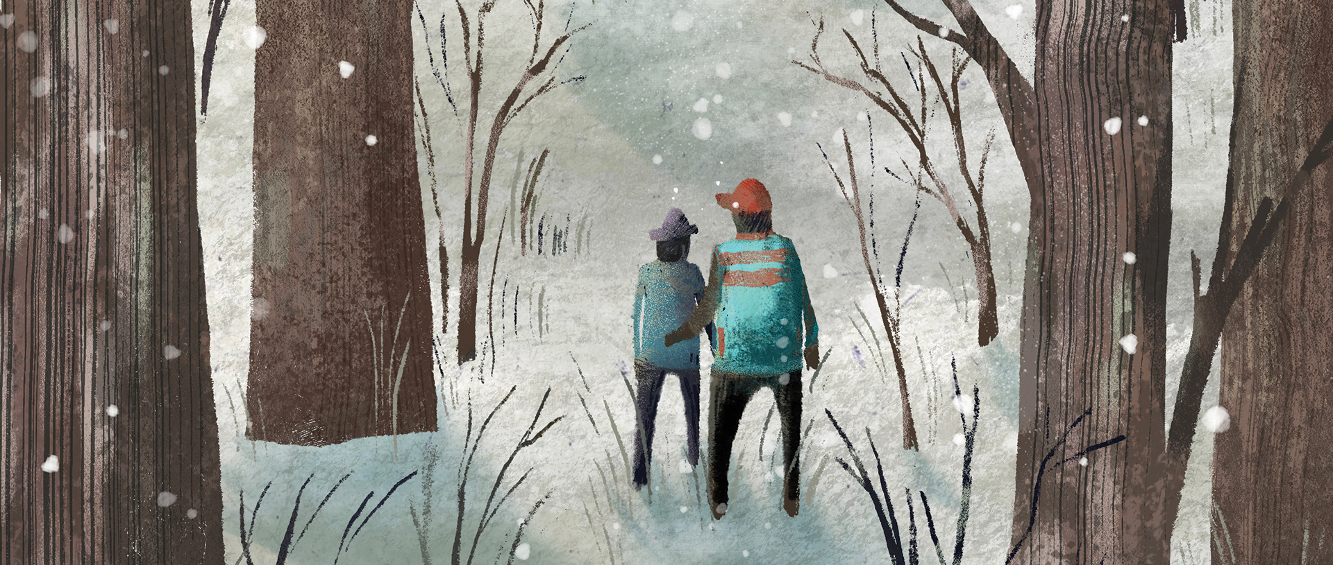 two children illustration